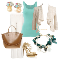 Turquoise look!